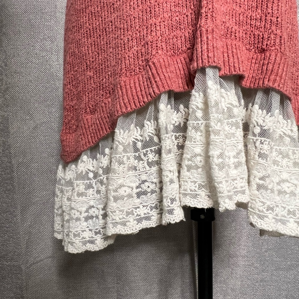 Xhilaration Coral Knit Top - Picture 4 of 7